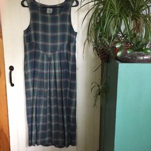 Vintage Laura Ashley plaid dress, size 4